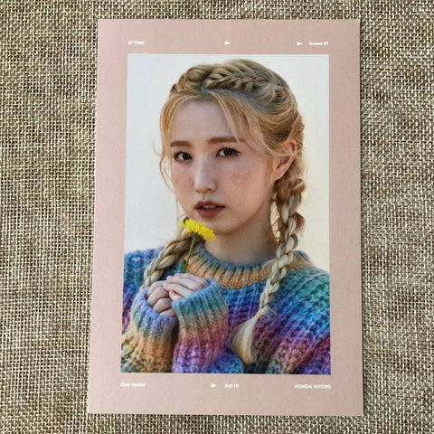 IZ*ONE HITOMI [ One-reeler / Act IV ] Official Cover Postcard / New / Gift