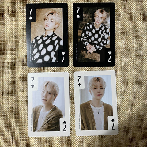 BTS SUGA [Global FC ARMY Membership Kit 9th Trump] Photocard Set / New, Rare /+G