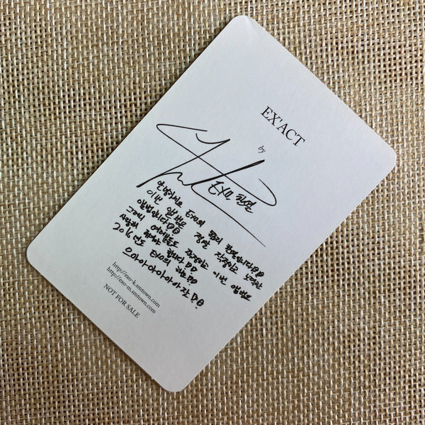 EXO CHANYEOL [ EXACT EX'ACT ] Official Photocard, Korean Ver. / New, Rare / Gift