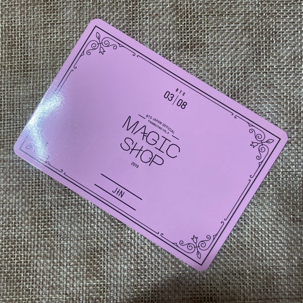 BTS JIN 3/8 [MAGIC SHOP Fan Meeting Japan] Official Mini Photocard / New / Gift