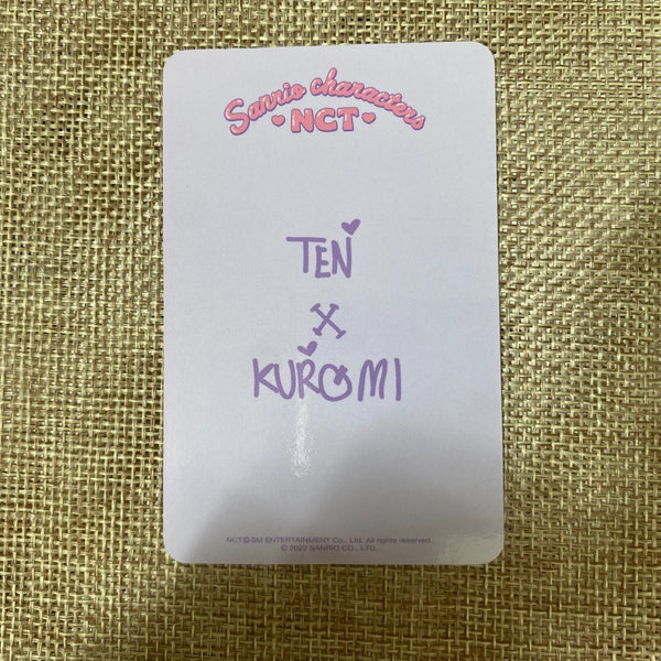 NCT TEN [NCT X SANRIO Character 2nd B Ver.] Official Photocard / New, Rare /+G