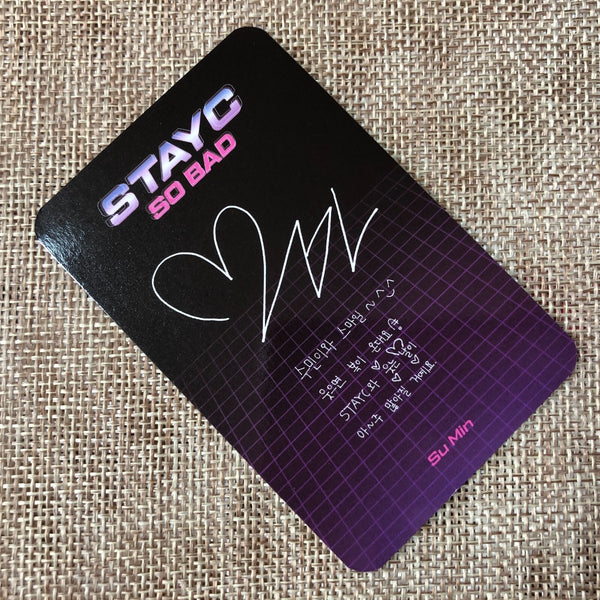 STAYC SUMIN #1 [Start To A Young Culture SO BAD] Official Photocard / New / Gift