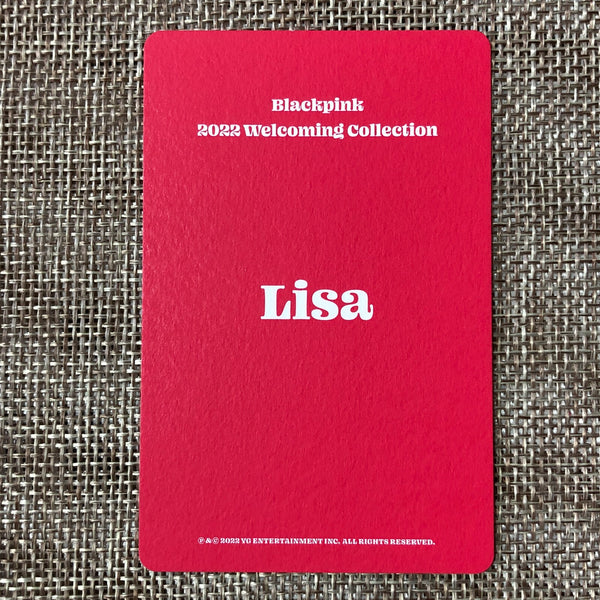 BLACKPINK LISA #3 [ 2022 Welcoming Collection ] Official Photocard / New / Gift