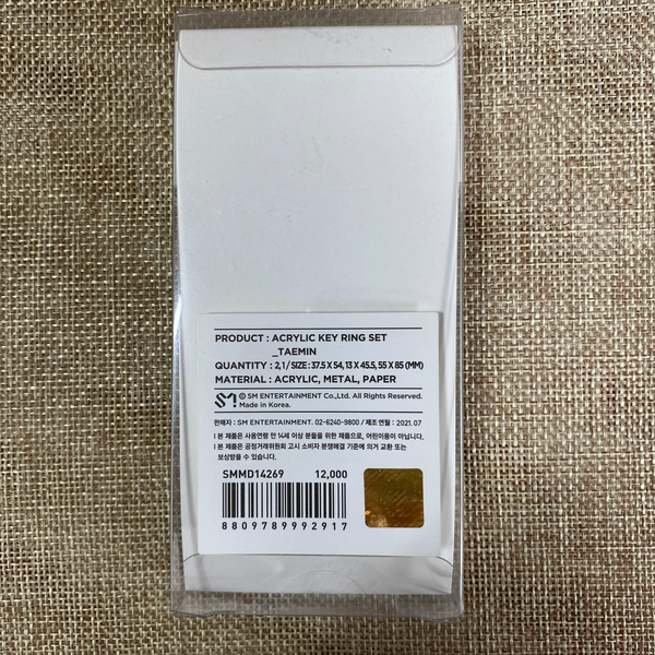 SHINEE [ Official MD 13th Day ] Acrylic Key Ring / New, Rare / Gift