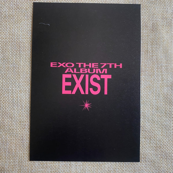 EXO CHEN #1 [ EXIST ] Official Postcard, 7th Album / New, Rare / Gift