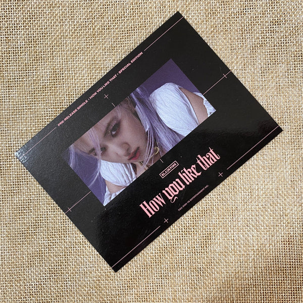 BLACKPINK ROSE [How You Like That] Official Photocard, Special Ed. / New / Gift