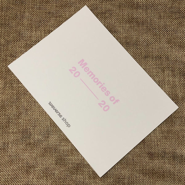 BTS [Memories of 2020 WEVERSE Preorder] Official 3D Photo Pouch Set / New / Gift
