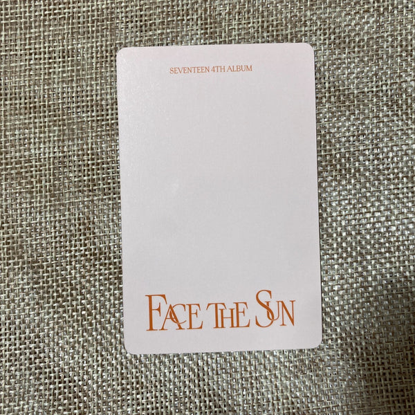 SEVENTEEN JUN #1 [Face the Sun] Official Photocard, Carat Ver. 4th / New / Gift