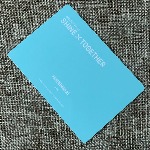 TXT HUENINGKAI 4/8 [2021 Shine Together Fanlive] Official Mini Photocard / Gift