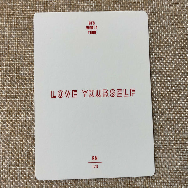 BTS RM 1/8 [ Love Yourself World Tour ] Official Mini Photocard / New / Gift