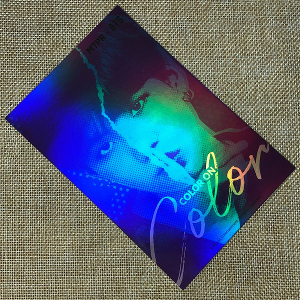 BTS SUGA [MTPR Contect Lens] Official Hologram Postcard, Limited Ed. / Gift