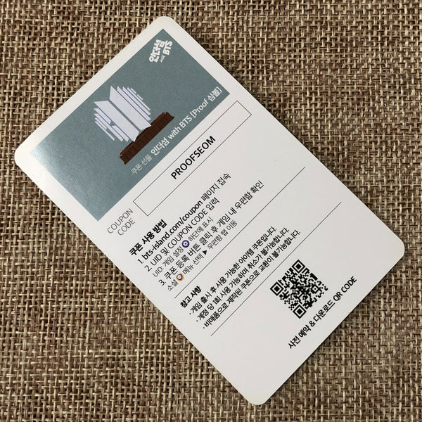 BTS JUNGKOOK [ PROOF ] Official Photocard, Weverse POB BTS Island / New / Gift
