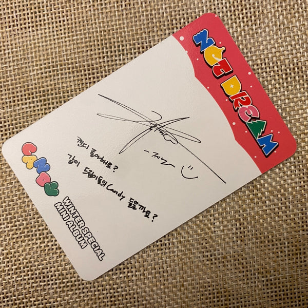 NCT DREAM JENO [Winter Special Candy] Official Photocard, Special Ver / Gift