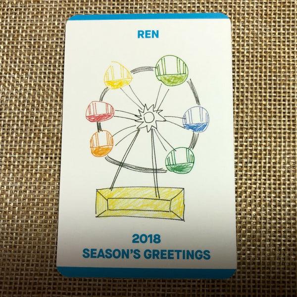 Nu'est REN [ 2018 Season's Greetings ] Official Photocard / New / Gift