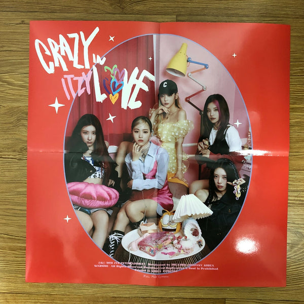 ITZY YUNA [CRAZY IN LOVE] Official Photobook + Poster +Sticker Set / New / Gift