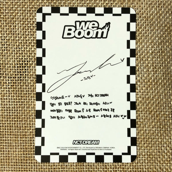 NCT Dream JAEMIN [ We Boom KIHNO KIT ] Official Photocard / New, Rare / Gift