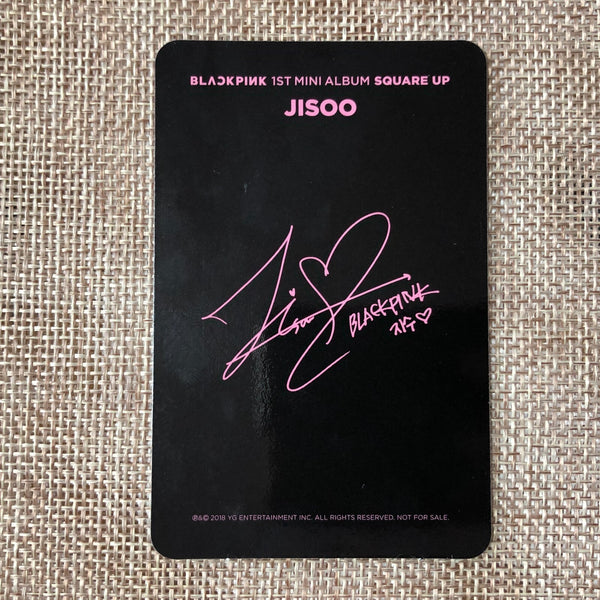 BLACKPINK JISOO #1 [ SQUARE UP ] Official Photocard, 1st Mini Album / New / Gift