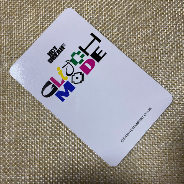 NCT DREAM JISUNG [ GLITCH MODE ] Official Photocard, Binder Book / New / Gift