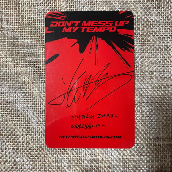EXO LAY [ Don't Mess Up My Tempo ] Official Photocard, Vivace 5th / New / Gift