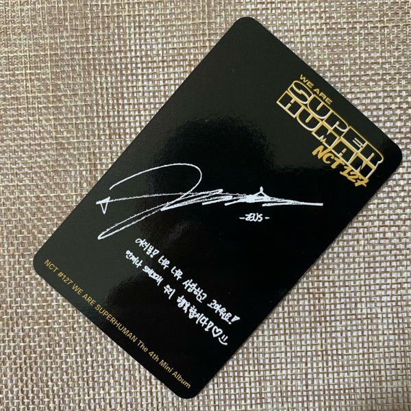 NCT 127 JUNGWOO [ Superhuman ] Official Photocard, 4th Mini Album / New / Gift