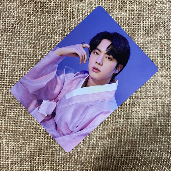 BTS JIN 14/56 [ 2021 Dalmajung Official Mini Photocard ] New, Rare /+Gift