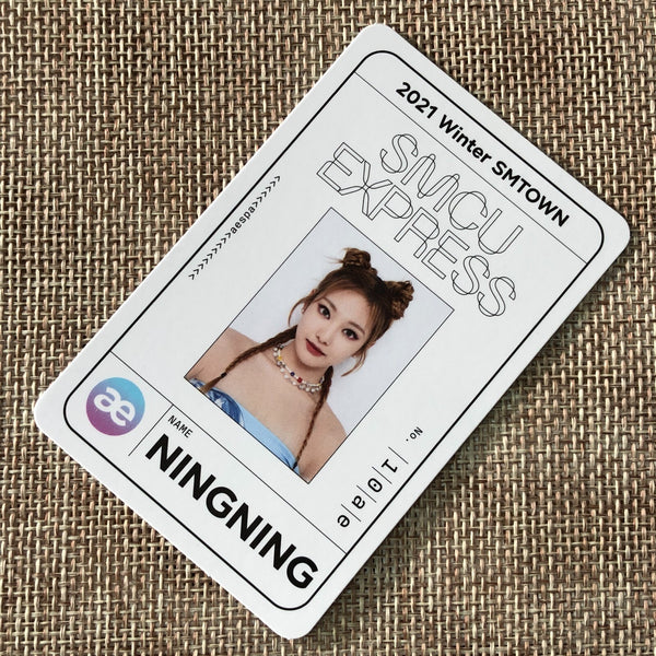 AESPA NINGNING [2021 Winter SMTOWN SMCU Express] Official Pass Photocard / Gift