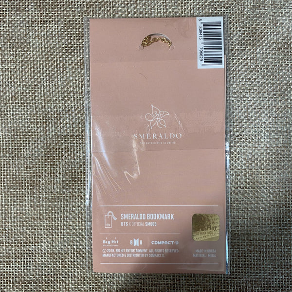 BTS GROUP [Love Myself Collab Smeraldo] Official Bookmark Goods / New, Rare /+G