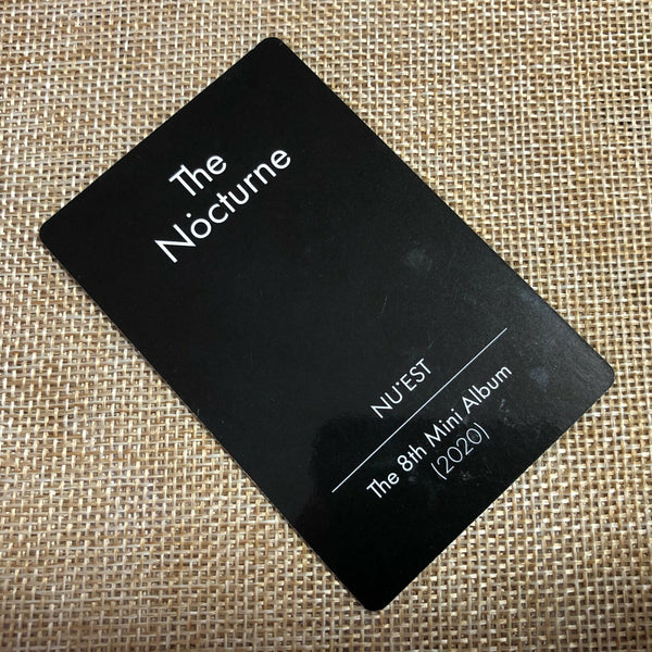 Nu'est ARON JR [ The Nocturne ] Official Photocard, 8th Mini Album / New / Gift