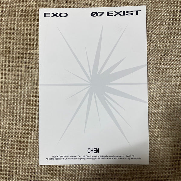 EXO CHEN [ EXIST ] Official Lenticular Postcard, 7th Album / New, Rare / Gift