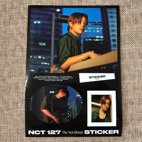 NCT 127 YUTA [ STICKER ] Official Sticker, SEOUL CITY Ver. / New / Gift