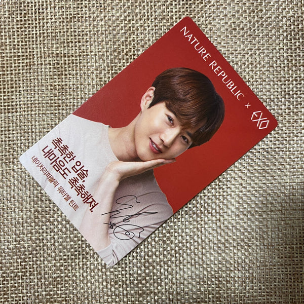 EXO SUHO [ Nature Republic Promotional ] Official Photocard / New, Rare / Gift
