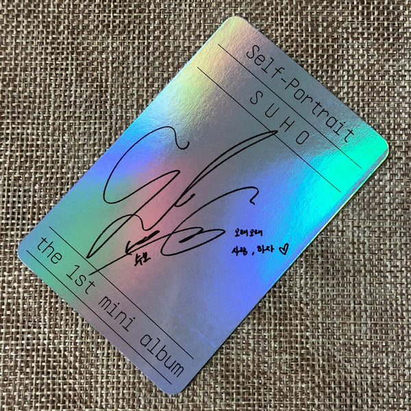 EXO SUHO #10 [ Self Portrait ] Official Photocard, 1st Mini Album / New / Gift
