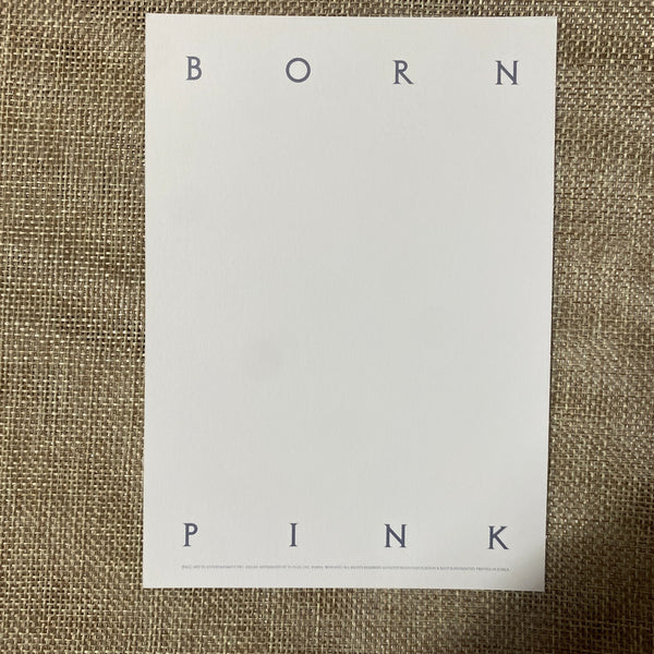 BLACKPINK JENNIE #2 [ Born Pink ] Official Postcard, Box Set Ver. / New / Gift