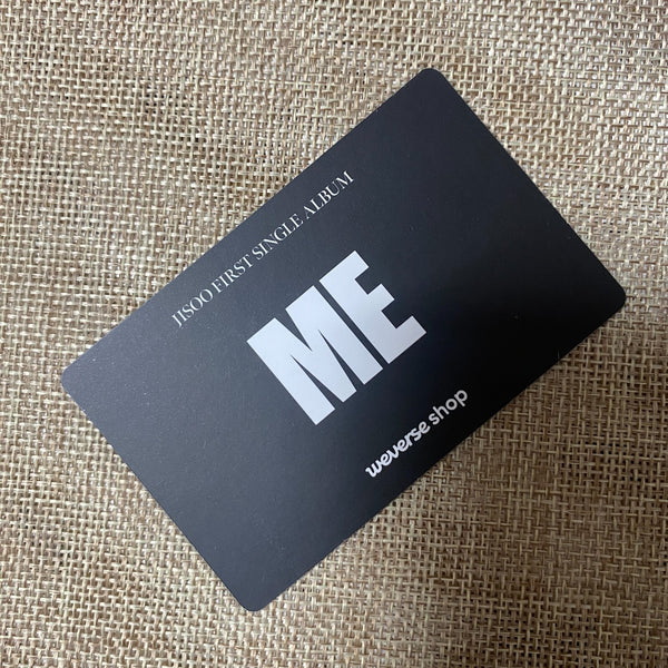 BLACKPINK JISOO [ME Flower] Official Photocard, Weverse POB 1st Single / Gift