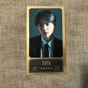 BTS SUGA 1/4 [BANG BANG CON The Live] Official Message Photo Photocard New/Gift