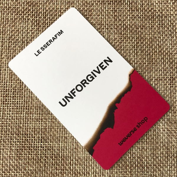 LE SSERAFIM YUNJIN [ UNFORGIVEN Weverse ] Official Photocard, 1st / New / Gift
