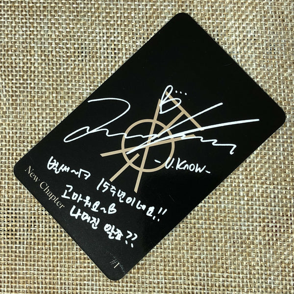 TVXQ YOONHO [New Chapter #1 The Chance of Love] Official Photocard / New / Gift
