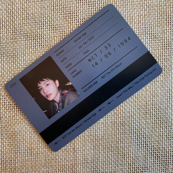NCT 2023 TAEIL [ Golden Age ] Official Transportation Photocard / New / Gift