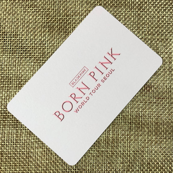 BLACKPINK JENNIE [Born Pink World Tour Seoul Weverse] Official Photocard / Gift
