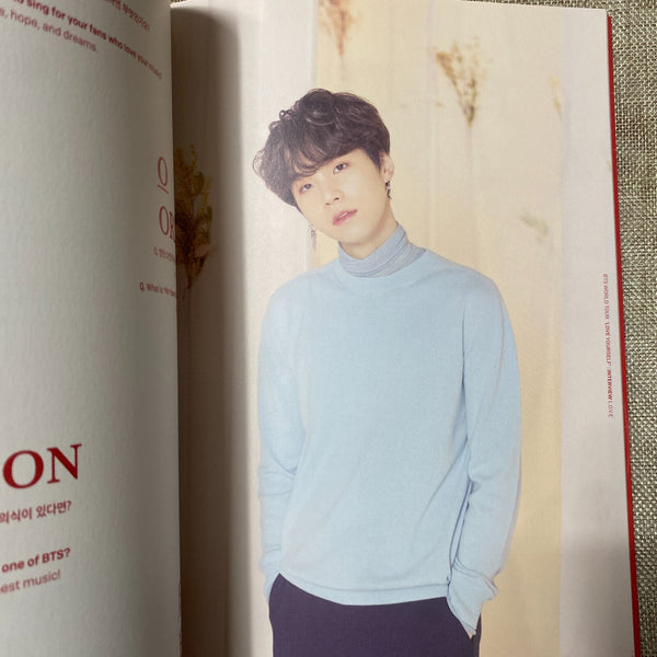 BTS [World Tour Love Yourself] Official Program Book Photobook / New, Rare /+G