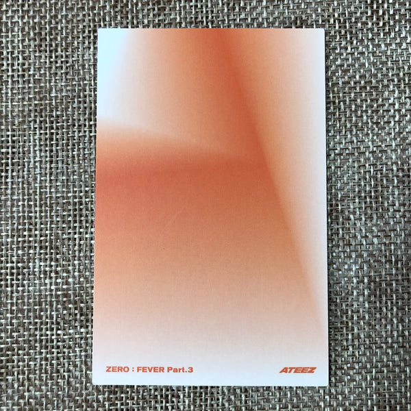 ATEEZ JONGHO #2 [Zero : Fever Epilogue] Official Photocard, Diary Ver. / Gift