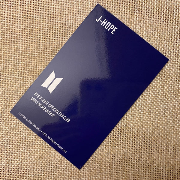BTS J-HOPE [Fanclub ARMY 8th Membership Kit] Official Photocard / New, Rare /+G