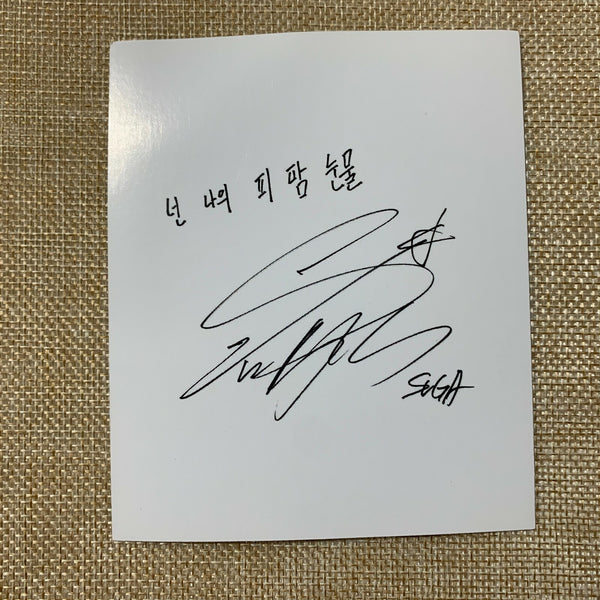 BTS SUGA [ WINGS ] Official Polaroid Photocard, 2nd Album / New / Gift