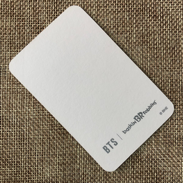 BTS GROUP [ BASKIN ROBBINS Ice Cream Spoon ] Official Photocard / New, Rare /GFT