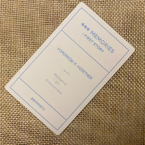 TXT BEOMGYU [ Memories First Story ] Official Photocard / New, Ultra Rare / Gift