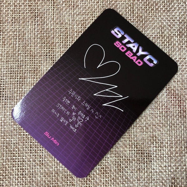 STAYC SUMIN #1 [Start To A Young Culture SO BAD] Official Photocard / New / Gift
