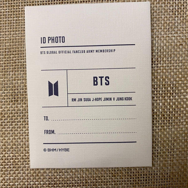BTS [Fanclub ARMY 8th Membership Kit] Official ID Photo Set Photocard / Gift