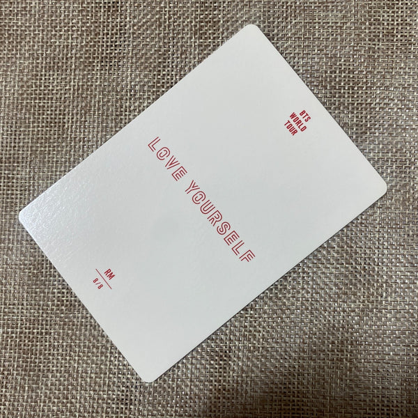 BTS RM 8/8 [ Love Yourself Tour ] Official Mini Photocard / New / Gift