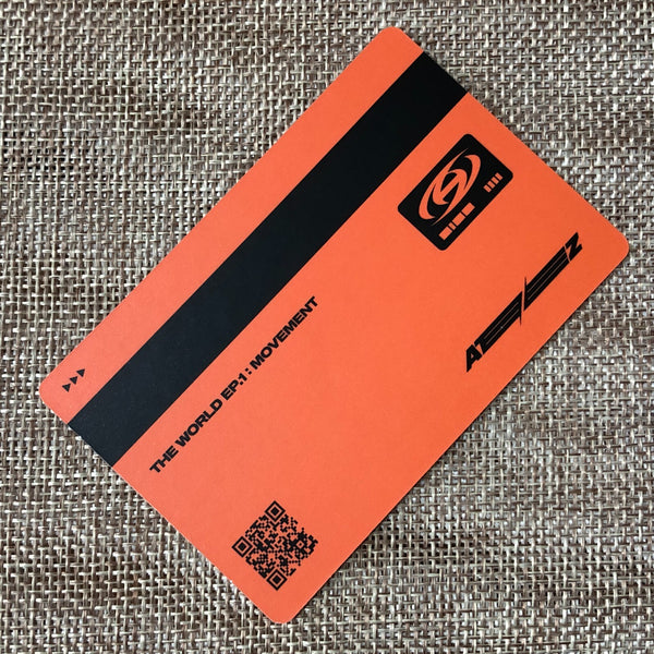 ATEEZ YUNHO [THE WORLD EP.1 : MOVEMENT] Official ID Photocard, Z Ver. / Gift