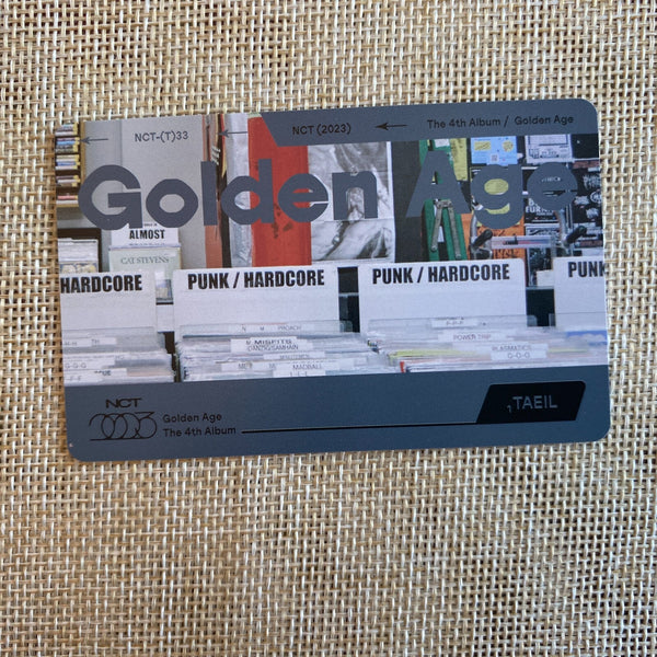 NCT 2023 TAEIL [ Golden Age ] Official Transportation Photocard / New / Gift